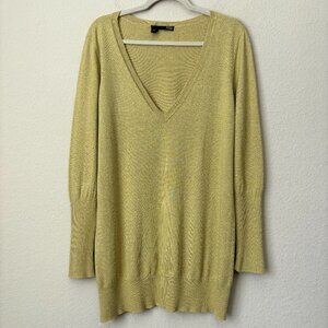 Eileen Fisher Organic Cotton Cashmere V-Neck Longline Sweater Tunic